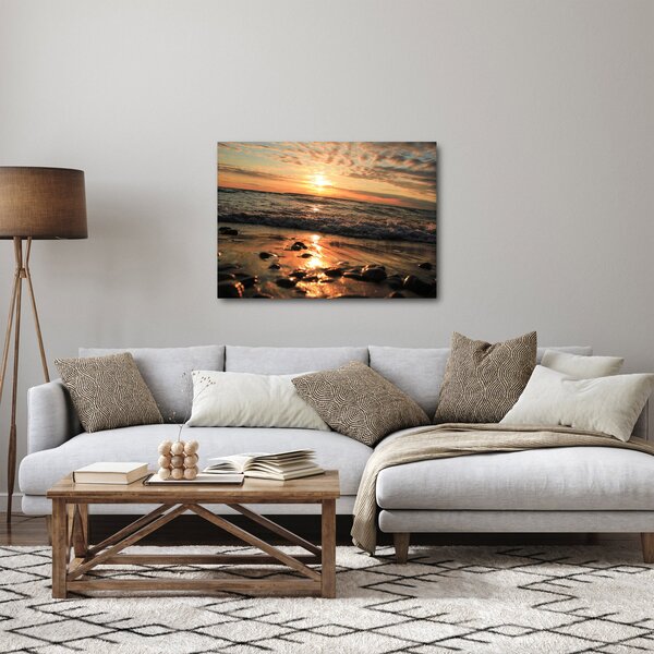 Obraz - Západ slunce do oceánu (70x50 cm)