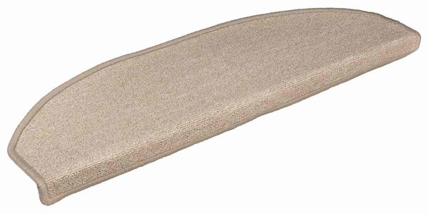 Schodové rohože 10 ks 56 x 17 x 3 cm béžové, půlkulaté 149747