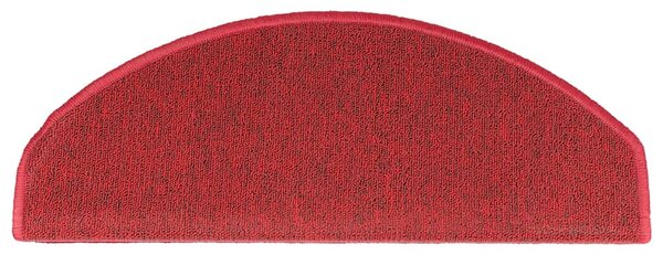 Schodové rohože 10 ks 65 x 24 x 4 cm červené půlkulaté velké 149761