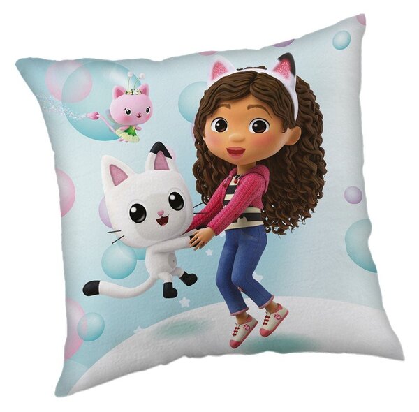 Dětský polštářek 40x40 cm Gabby's Dollhouse "Bubbles" – Jerry Fabrics