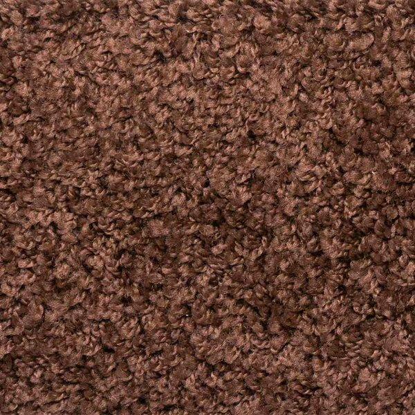 Schodové rohože 15 ks 56 x 17 x 3 cm hnědé půlkulaté 133895