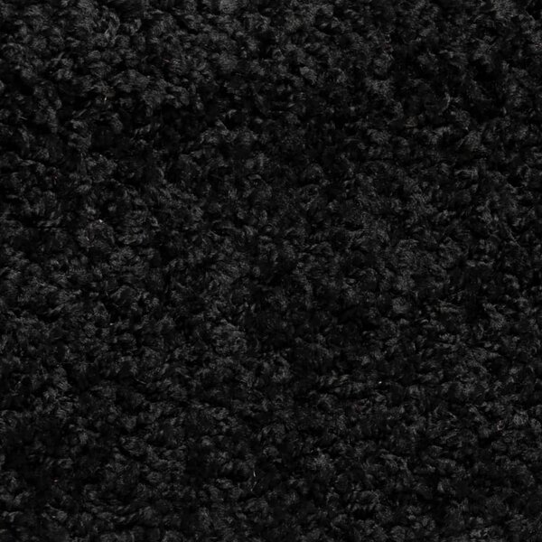 Schodové rohože 15 ks 56 x 17 x 3 cm černé, půlkulaté 133893