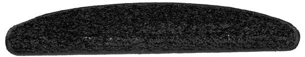 Schodové rohože 10 ks 65 x 21 x 4 cm černé, půlkulaté, velké 149801