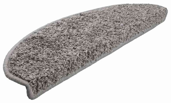 Schodové rohože 10 ks 65 x 21 x 4 cm šedé, půlkulaté, velké 149799