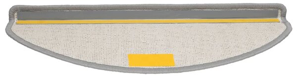 Schodové rohože 20 ks 65 x 21 x 4 cm šedé, půlkulaté, velké 3365845