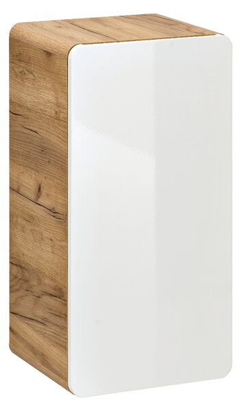 Comad Doplňková koupelnová skříňka nízká Aruba White 35 dub craft/bílá