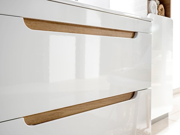 Comad Koupelnová skříňka pod umyvadlo Aruba White 50 dub craft/bílá