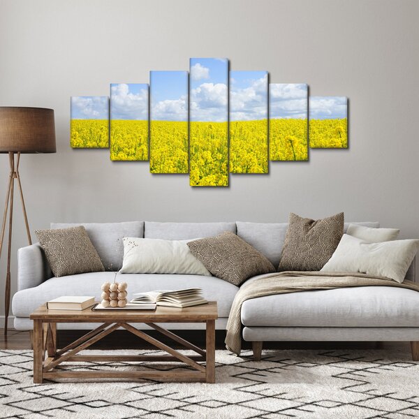 Obraz žlutého pole (210x100 cm)