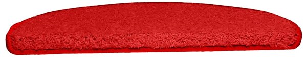 Schodové rohože 15 ks 65 x 21 x 4 cm červené, půlkulaté, velké 133907