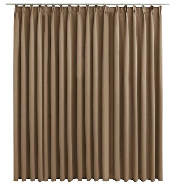Zatemňovací závěs s háčky taupe 290 x 245 cm 134441
