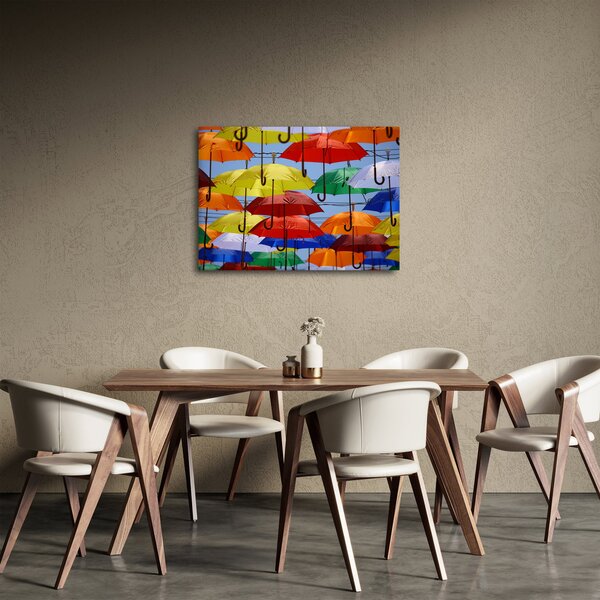 Obraz barevných deštníků (70x50 cm)