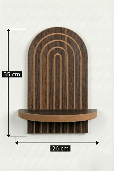 Polička Awall 1 (wenge). Akce -12%