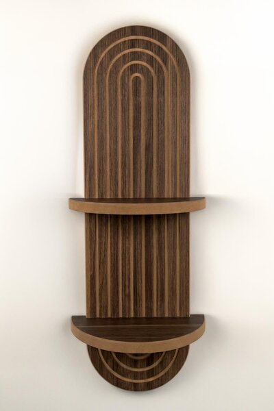 Polička Awall 2 (wenge). Akce -14%