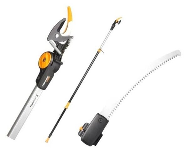 Univerzální zahradní nůžky teleskopické UPX86 Fiskars 1023624 + prořezávací pilka Fiskars 1023633