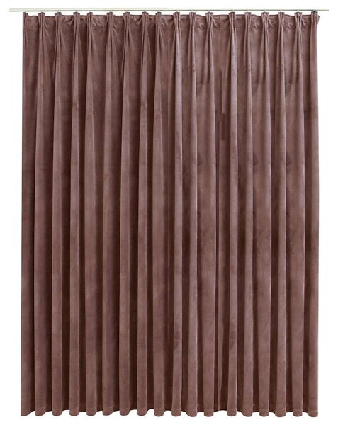Zatemňovací závěs s háčky sametový starorůžový 290 x 245 cm 134527