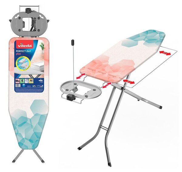 Vileda Perfect 2v1 Plus Žehlicí prkno 122 x 44 cm VILEDA 173688