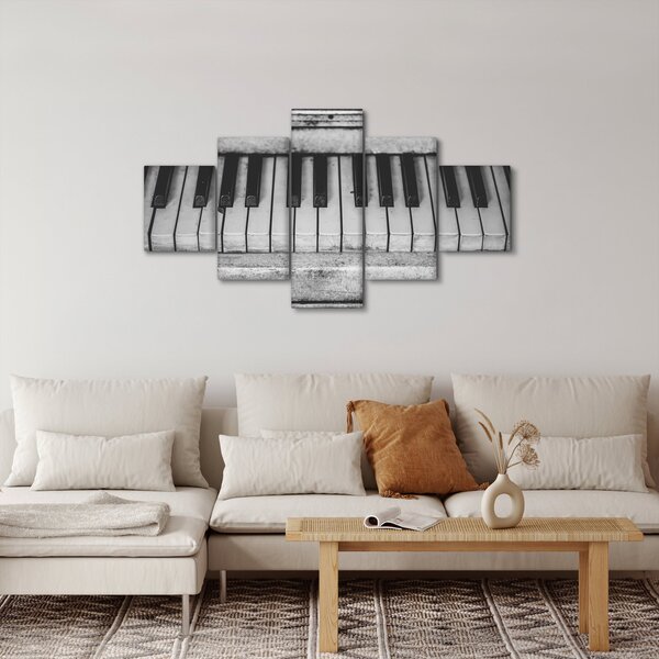 Obraz starého klavíru (125x70 cm)