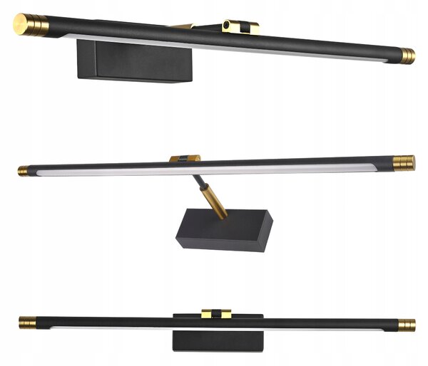 Nástěnné LED svítidlo nad zrcadlo 14W 4000K neutrální bílá zlatá 66cm