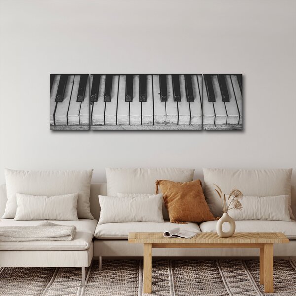 Obraz starého klavíru (170x50 cm)