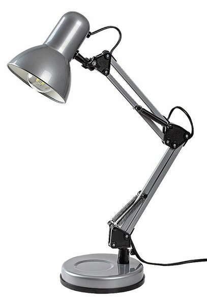 Stolní lampa Rabalux Samson šedá, výkon až 60 W