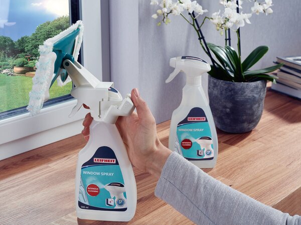 Mop na okna Micro Duo s čističem na sklo 500 ml LEIFHEIT 51165