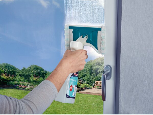 Mop na okna Micro Duo s čističem na sklo 500 ml LEIFHEIT 51165