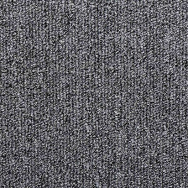 Schodové rohože 15 ks 65 x 21 x 4 cm tmavě šedé s obdélníkovým okrajem 134568