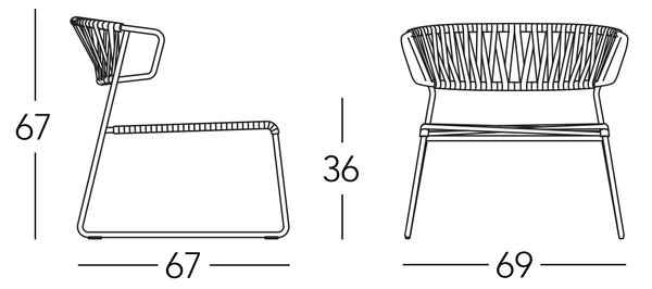 Scab Design designová zahradní křesla Lisa Lounge Chair Outdoor