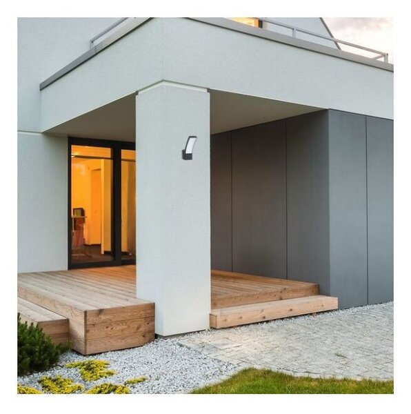 Rabalux 7504 Palanga venkovní nástěnné svítidlo LED 12W 800lm 3000K IP44 antracit