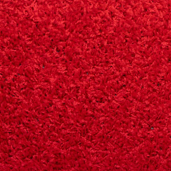 Schodové rohože 15 ks 65 x 21 x 4 cm červené s obdélníkovým okrajem 134582