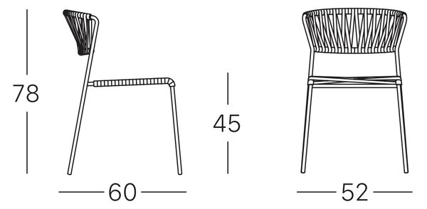 Scab Design designové zahradní žídle Lisa Chair Outdoor