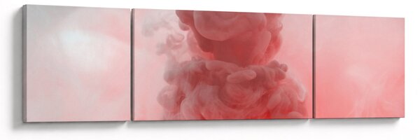 Obraz červeného dýmu (170x50 cm)