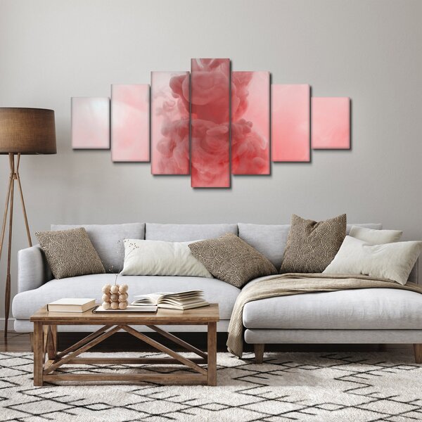 Obraz červeného dýmu (210x100 cm)