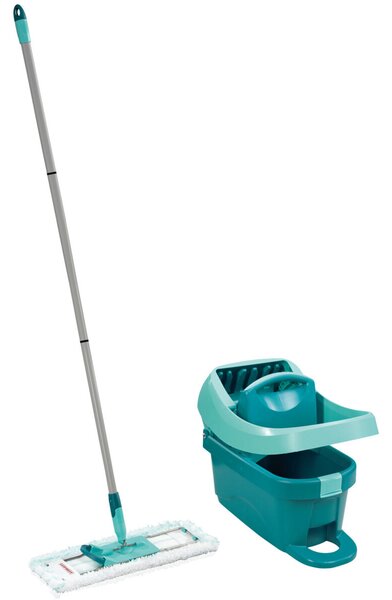 Set podlahový mop PROFI + vědro na kolečkách PROFI s nášlapným ždímáním LEIFHEIT 55096