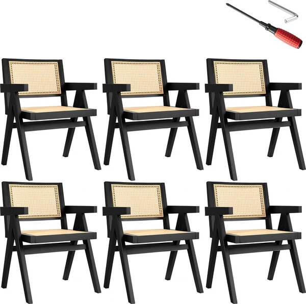 Tectake® Lissy křeslo v boho stylu 59 x 56,5 x 82,5 cm, nosnost 120 kg