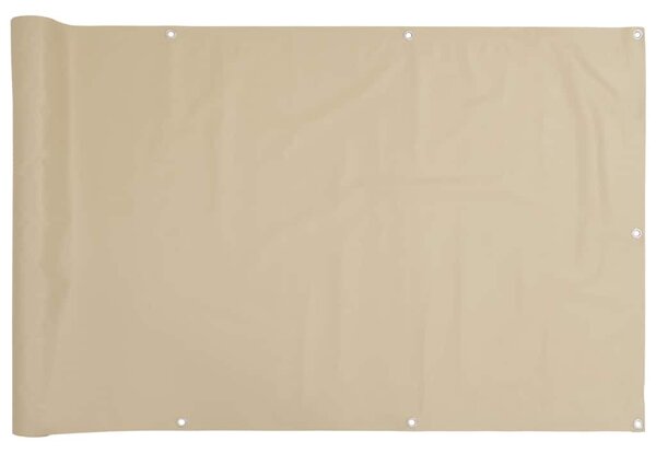 Balkónová zástěna béžová 90 x 300 cm oxfordská látka 134940