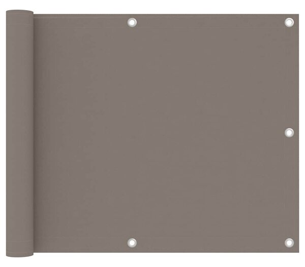 Balkónová zástěna taupe 75 x 300 cm oxfordská látka 134984
