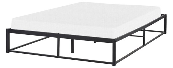 Postel Kov VIRY 140 x 200 cm Černá