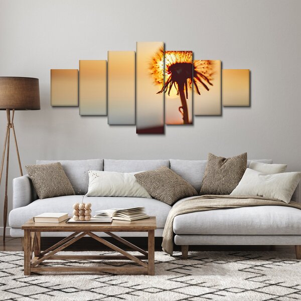 Obraz Pampelišky v západu slunce (210x100 cm)