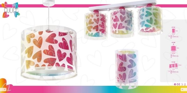 Dalber 41181 - Stolní lampa CUORE 1xE14/40W/230V