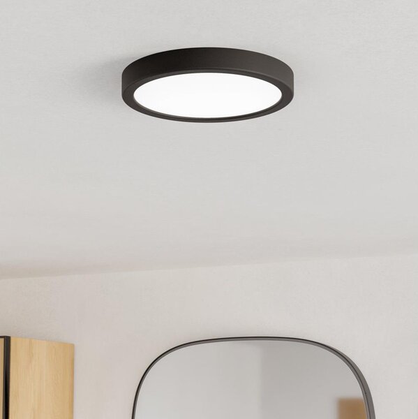 Eglo 901325 - LED Koup. strop. svítid. FUEVA LED/11,5W/230V pr.21,1cm IP44 černá