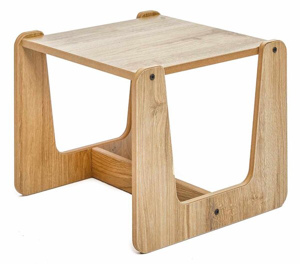 Set dětský stolek a 2 židle Callie 1 (bílá + naturální)