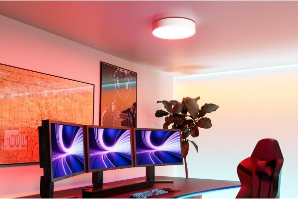 Eglo 901906 - LED RGBW Stm. stro. svítidlo GALLIZZI-Z LED/15W/230V pr.39cm bílá