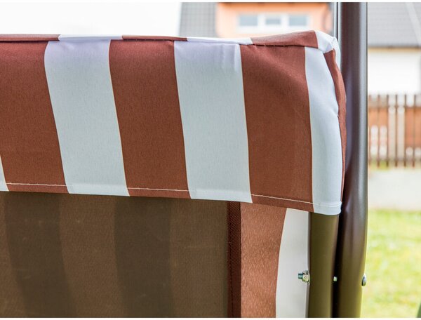 Panama Brown Lines Houpačka zahradní, 3místná, hnědá HAPPY GREEN 50260104