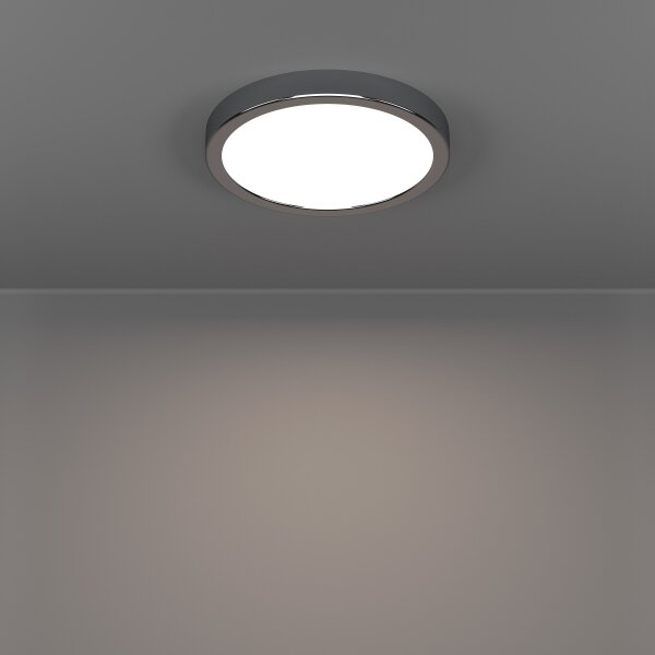 Eglo 901763 - LED Koup. strop. svít. FUEVA LED/11,5W/230V pr.21,1cm IP44 chrom