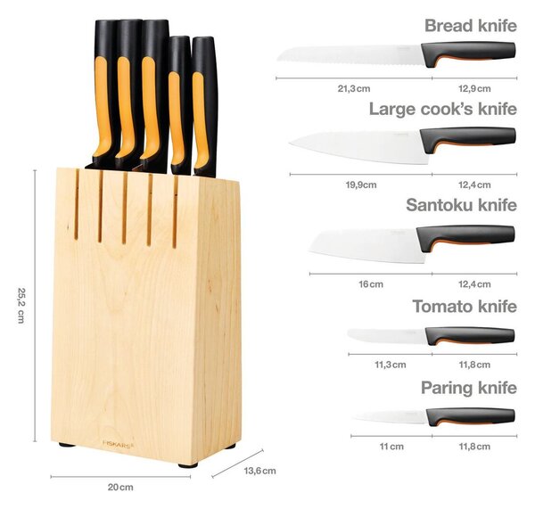 Functional Form Blok s pěti noži FISKARS 1062927