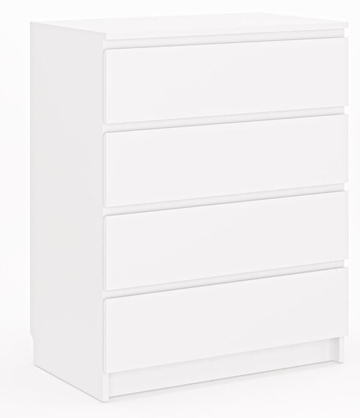Komoda Dorinko 4 (bílá). Akce -15%