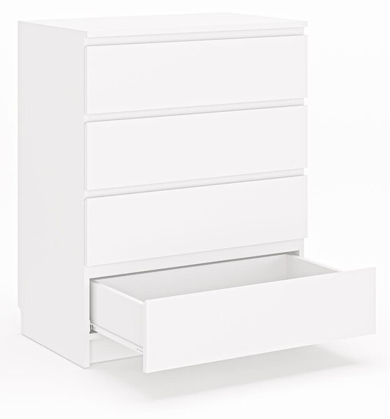 Komoda Dorinko 4 (bílá). Akce -15%
