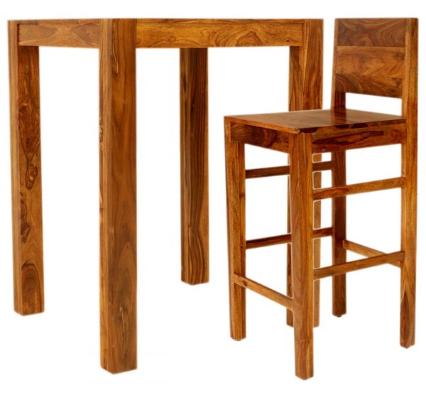 Barový jídelní stůl 80x110x80 indického masivu palisandr