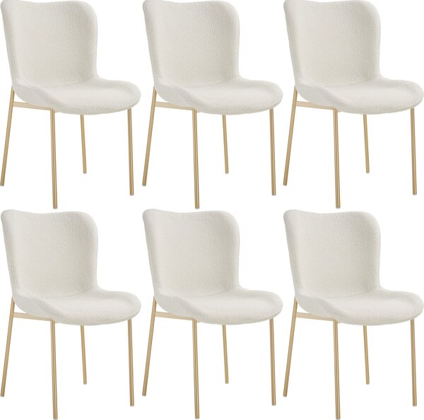 Tectake® Tessa čalouněná židle ergonomického tvaru s vysokým opěradlem 54 x 62 x 90 cm